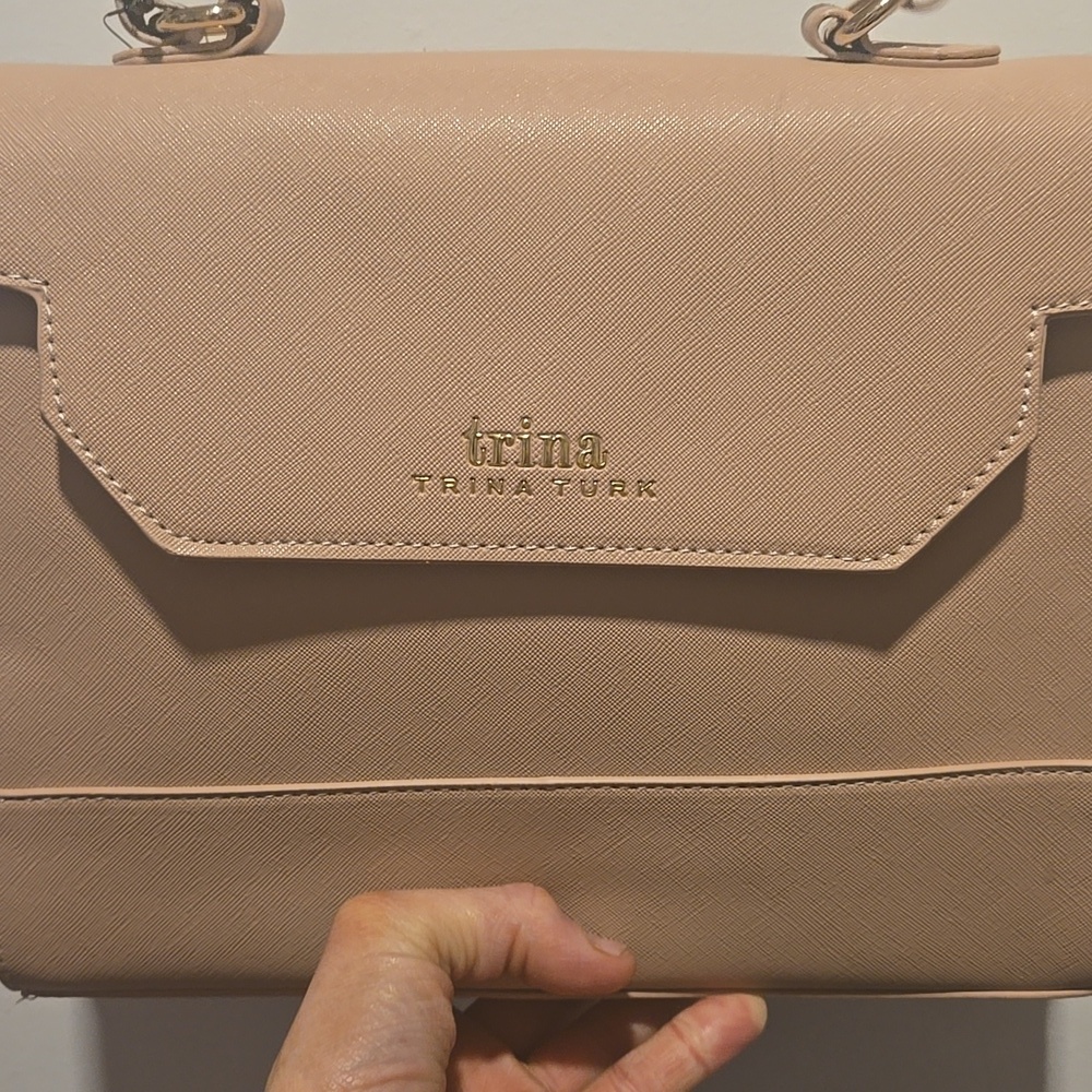 Trina Turk Beige Satchel NWT - Picture 5 of 11
